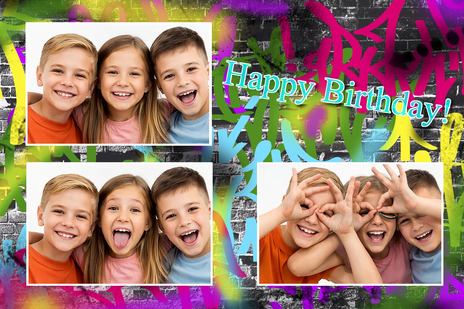 Photo booth 6x4 print example